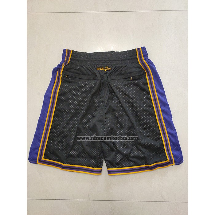 Pantalone Los Angeles Lakers Mitchell & Ness Just Don Negro
